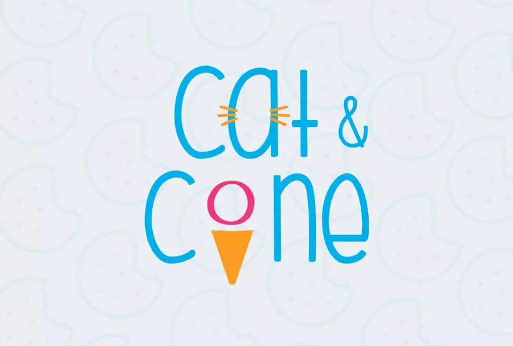 Cat & Cone - Creative Pear Logo Our Work